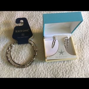 Beautiful Silver Plate Bangles & Earrings - NWT!
